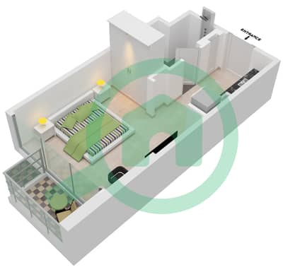 المخططات الطابقية لتصميم الوحدة 17 FLOOR 2,4,6,8 شقة  - عزيزي ريفييرا 24