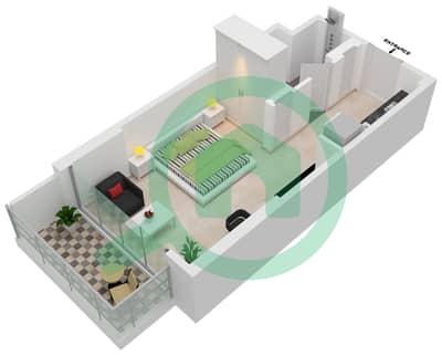 المخططات الطابقية لتصميم الوحدة 14 FLOOR 2,4,6,8 شقة  - عزيزي ريفييرا 24