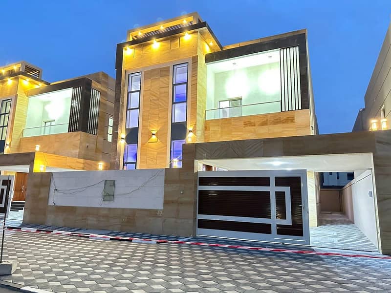 Villa for sale, snapshot price, including registration fees, without down payment, a villa near the mosque, one of the most luxurious villas in Ajman,