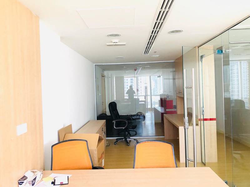 fully fitted,fully furnished with great view for rent in jbc,jlt in 80000
