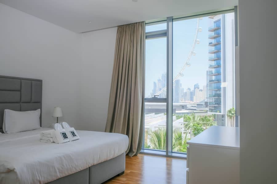 Cozy apartment in Bluewaters with the Eye Dubai view