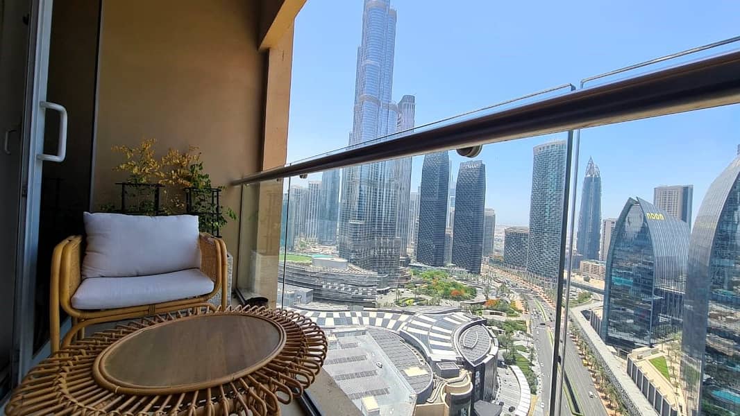 Beautifully upgraded, Studio with Burj View