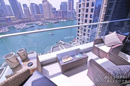 2 Bedroom Flat for Rent in Dubai Marina, Dubai - Vacant | Full Marina View | Furnished