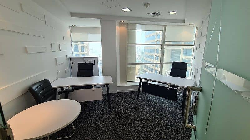 Marvelous View Fitted Office Space Starting AED. 2750/- Monthly