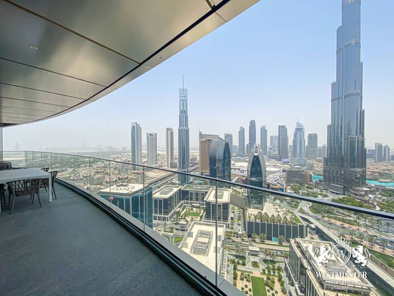 Full Burj Khalifa View | New Modern Three BR  Apt + Maidsroom