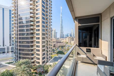 1 Bedroom Flat for Rent in Downtown Dubai, Dubai - Burj Khalifa View | High-Floor | Great Location