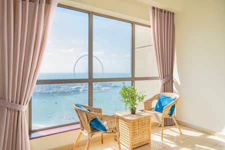 2 Bedroom Flat for Rent in Jumeirah Beach Residence (JBR), Dubai - Exquisite Unit | Dubai Eye View | Amazing Sight