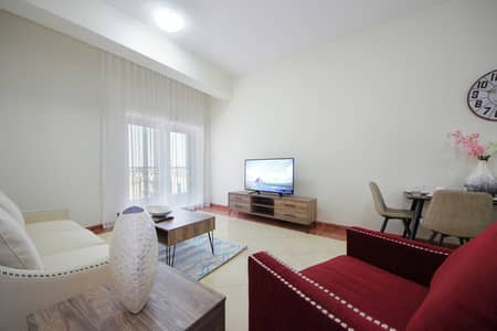 شقة 1 غرفة نوم للايجار في مجمع دبي ريزيدنس، دبي - شقة في برج أجمل سارة،مجمع دبي ريزيدنس 1 غرفة 5500 درهم - 4418492