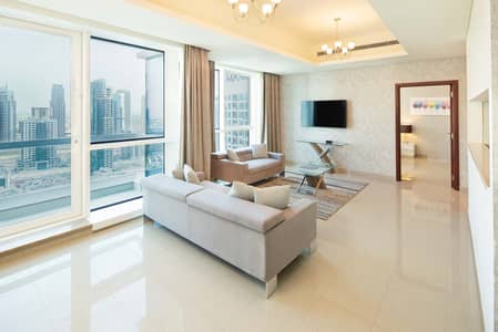 شقة 2 غرفة نوم للايجار في دبي مارينا، دبي - غرفتين و صالة - سنوى - بدون عمولة - شامل