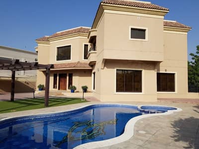 6 Bedroom Villa for Rent in Al Warqaa, Dubai - Outstanding property: 5-6b/r  independent villa + maids room + study room + private s/pool + garden for rent  in Warqaa