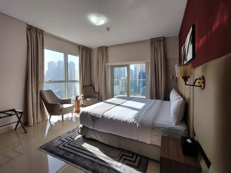位于迪拜码头，塞弗塔大厦 2 卧室的公寓 16000 AED - 5691388
