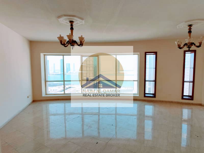 Panoramic View | 13 Month | Free Chiller AC/GYM/Pool | Iconic 2BHK | Master Bedroom/TV Lounge |Majaz