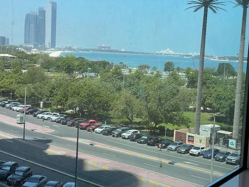 No commission For rent an office in Baynouna Tower 2, Corniche area, suitable for any commercial activity . furnished
