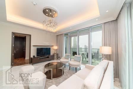3 Bedroom Apartment for Rent in Downtown Dubai, Dubai - Iconic Luxury Living: 3-BR with Burj Khalifa Views