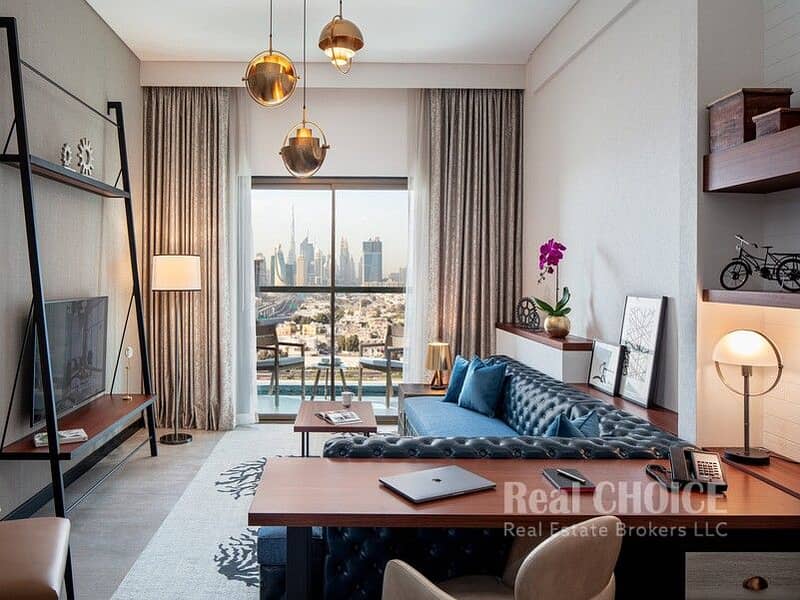 No Commission | Burj View | All Included | Serviced 1BR Hotel Apartment