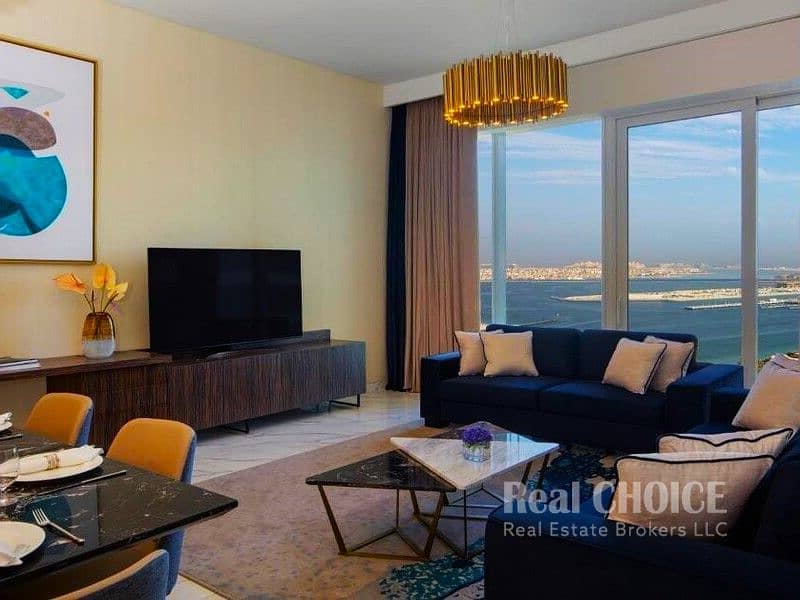 位于迪拜媒体城，迪拜阿瓦尼棕景套房酒店 2 卧室的酒店式公寓 270000 AED - 5295098