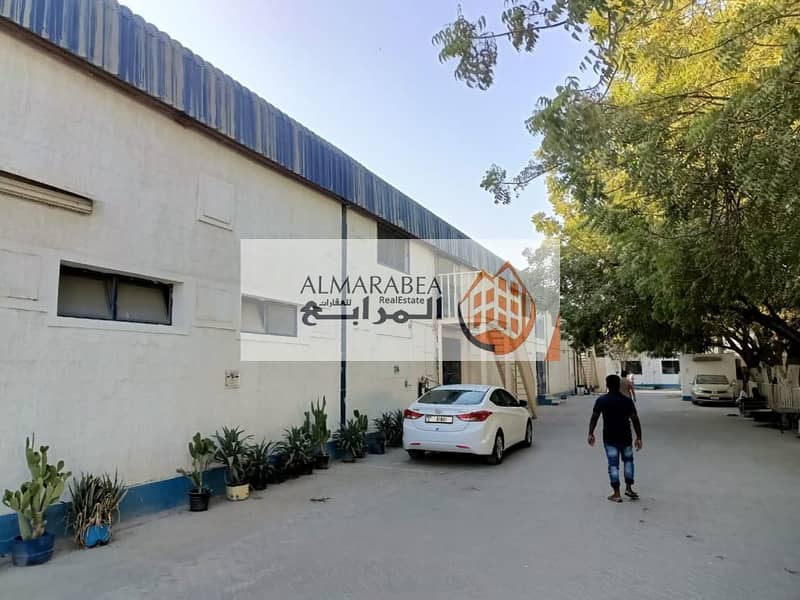 For rent warehouse   in Sajaa Sharjah Divided into 3 sections with offices   200 kv Electricity