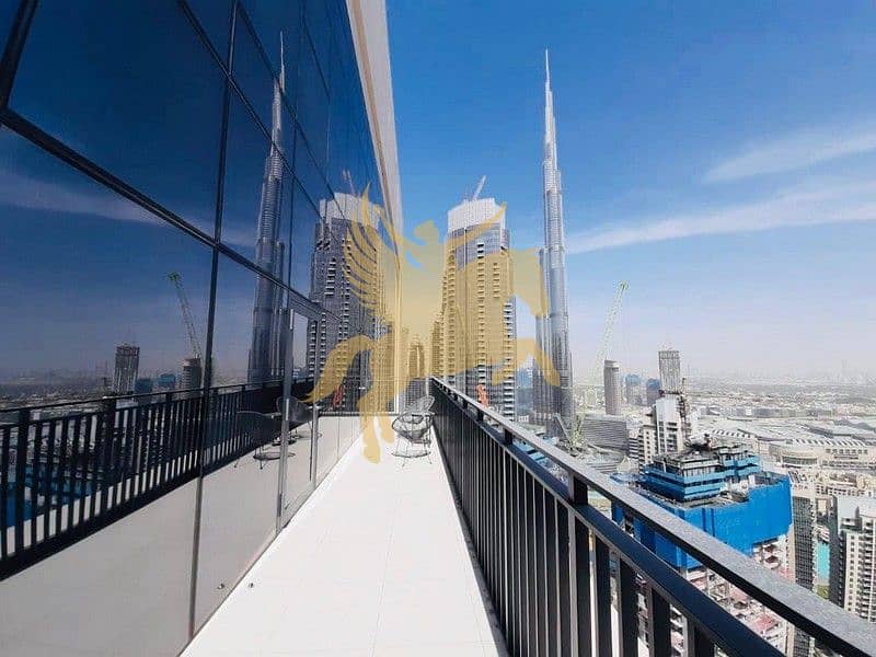 Luxury Duplex Penthouse | Full Burj Khalifa &  Sea view  | High Floor