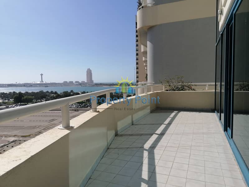 Large  Balcony | Sea View | Newly Renovated 3-bedroom Duplex Unit | Maids Rm | Parking | near to Corniche