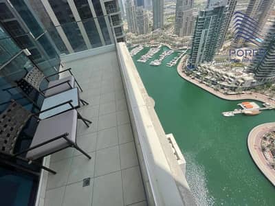 3 Bedroom Apartment for Rent in Dubai Marina, Dubai - Marina View | Furnished | All Bills Included