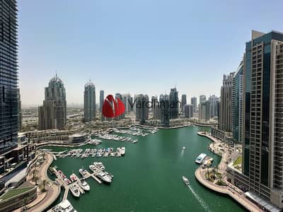 1 Bedroom Flat for Rent in Dubai Marina, Dubai - 1 BR | WELL MAINTAINED | FULL MARINA & SEA VIEW