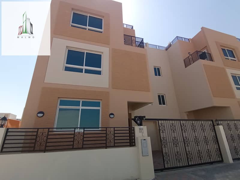 13 Month -Brand New Villa With Private Entrance Close  to AbuDhabi University