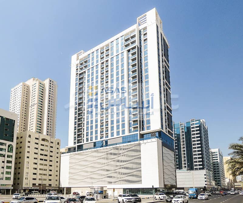 AL FAKHAMA TOWER  BRAND NEW 2 BHK FLATS WITH 2 MONTH FREE  & 1 PARKING  IN - KING FAISAL STREET - SHARJAH