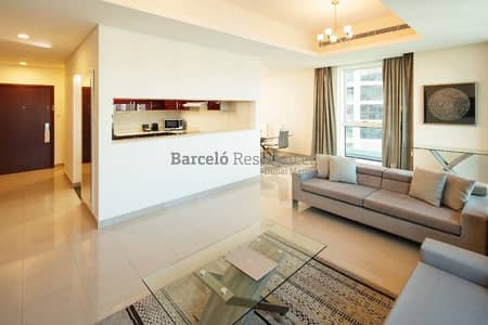 شقة 2 غرفة نوم للايجار في دبي مارينا، دبي - غرفتين و صالة - شهرى - بدون عمولة - شامل