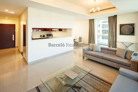 迪拜码头， 迪拜 2 卧室酒店式公寓待租 - 位于迪拜码头，巴塞洛公寓 2 卧室的酒店式公寓 15000 AED - 4384451