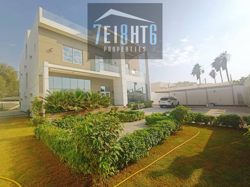 Beautifully presented: 5 b/r independent villa + maid room + garden for rent in Nad Al Hamar Beautifully presented: 5 b/r independent villa + maid room + garden for rent in Nad Al Hamar
