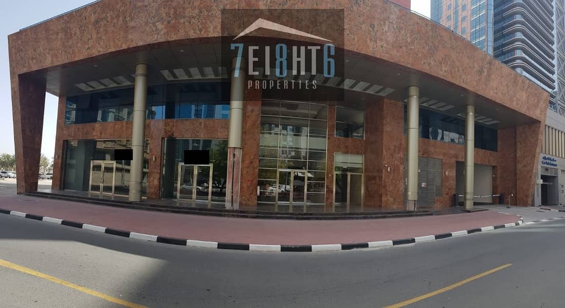 2,404-8,069 sq ft high quality brand new showroom with mezzanine + high ceilings for rent in Al Rigga