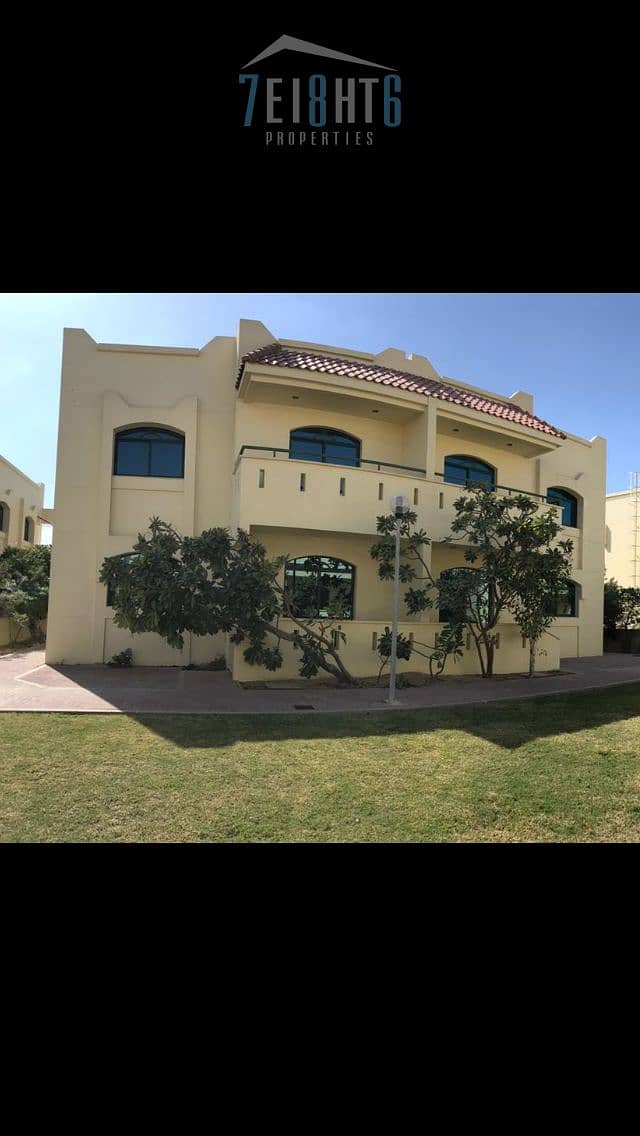3 bedroom fantastic duplex type villa + large stunning swimming pool + huge communal gardens for rent in Umm Suqeim 2