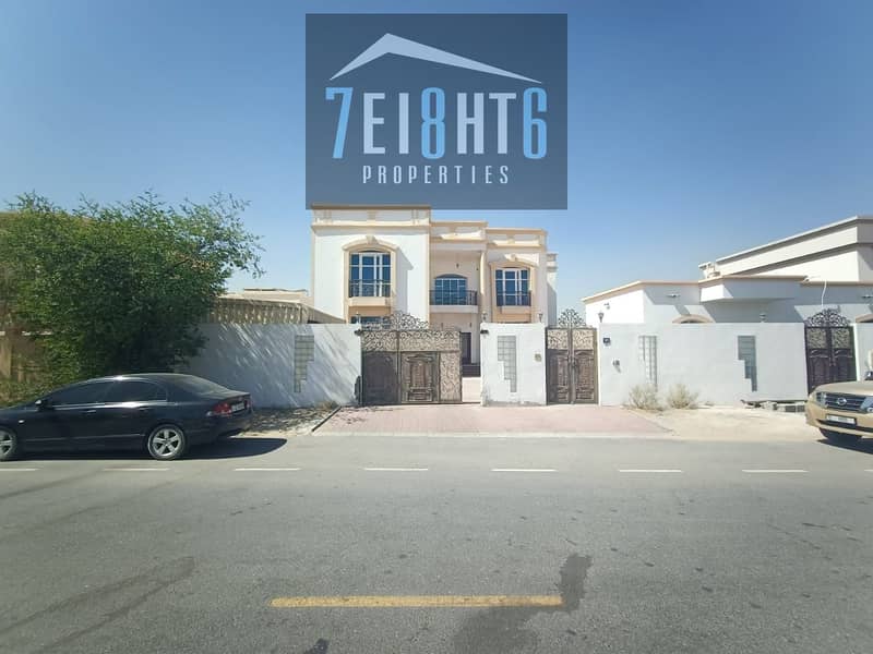 Beautifully presented: 6 b/r independent villa + servant quarters + garden for rent in Warqaa 4