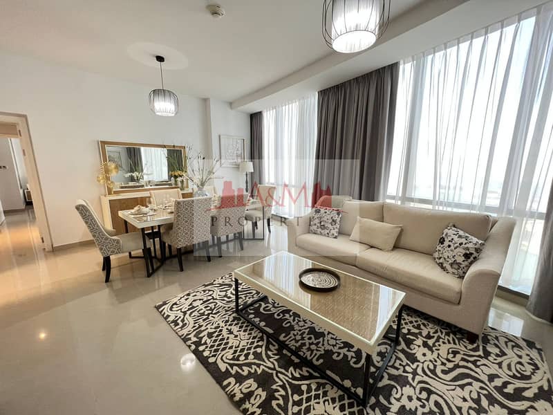 NO COMMISSION | FULLY FURNISHED | Two Bedroom Apartment including all Bills in Etihad Towers for AED 178,000 Only. !