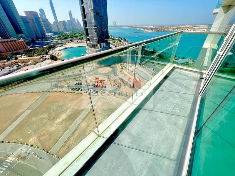 SEA VIEW |2 MASTER | Two Bedroom Apartment with maids room & all Facilities in Bay Tower for AED 105,000 Only. !!