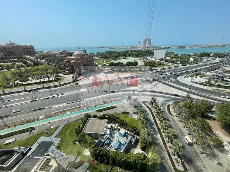 NO COMMISSION | 2 MASTER | Two Bedroom Apartment with all Facilities in Etihad Towers for AED 125,000 Only. !