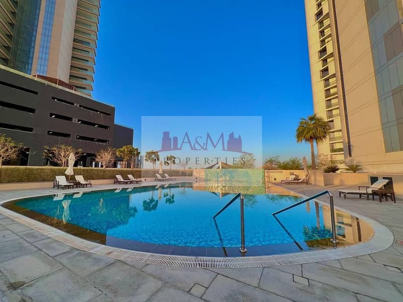 FULL SEA VIEW | High Quality Three Bedroom Apartment with maids room  in Meera Shams Tower for AED 115,000 Only. !!