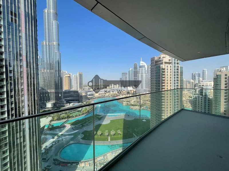 Eye catching Burj & Fountain view | Brand new 3BR on Mid Floor !