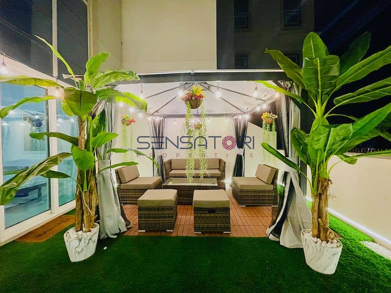 OPENED SKY TERRACE/GAZEBO/SPACIOUS ONE BEDROOM