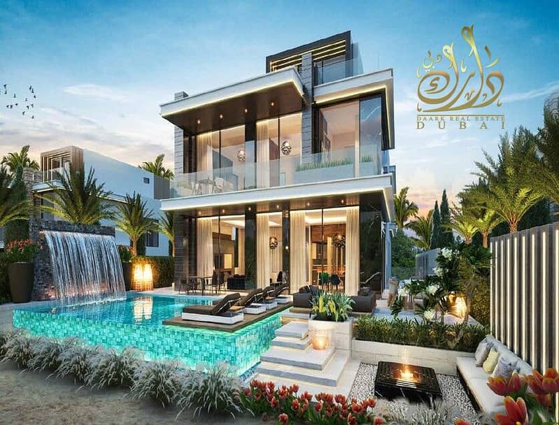 位于大马士革湖住宅，马贝拉度假村 7 卧室的别墅 8000000 AED - 7360800