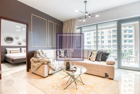 1 Bedroom Flat for Rent in Downtown Dubai, Dubai - Maison Privee - Radiant Urban Retreat with Iconic Burj Khalifa Vws