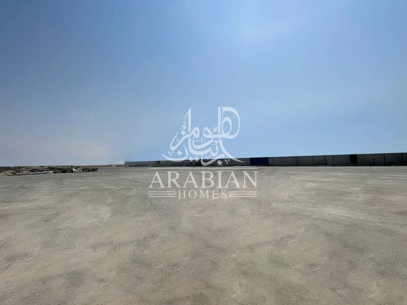 20,000sq. m Open Land with Covered Boundary Wall for Rent in Mafraq Industrial Area - Abu Dhabi