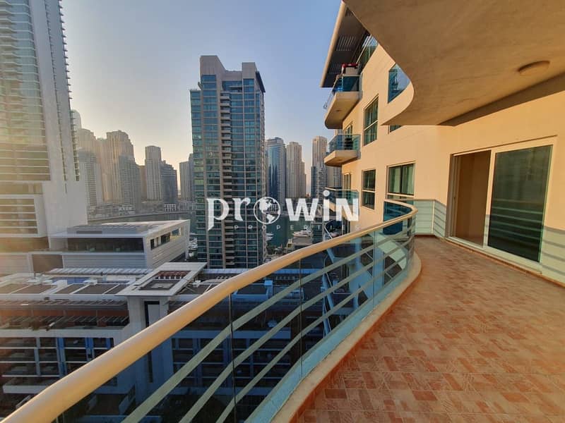 HUGE SPACIOUS TERRACE, CHILLER FREE,   PARTIAL MARINA VIEW,