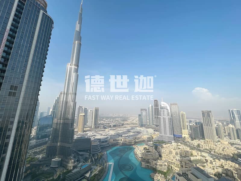 Full Burj Khalifa and Fountain View/Brand New /Ready to Move in