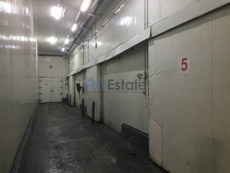 State-of-the-Art 13,000 sqft Cold Storage Warehouse with Office & Loading Bay for Sale in Al Qusais