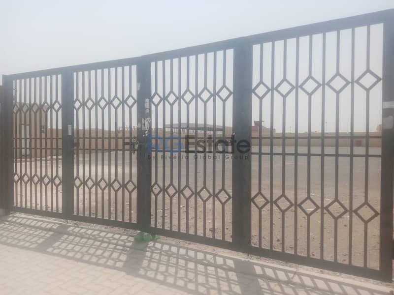 \"11,000 Sqft Open Yard With 2 Office  Available For Rent In Sajja Industrial Area \"