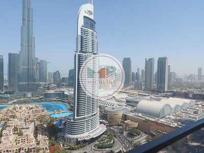 2 Bedroom Flat for Rent in Downtown Dubai, Dubai - Burj Khalifa & Full Fountain View  | Fully Furnished |  High Floor