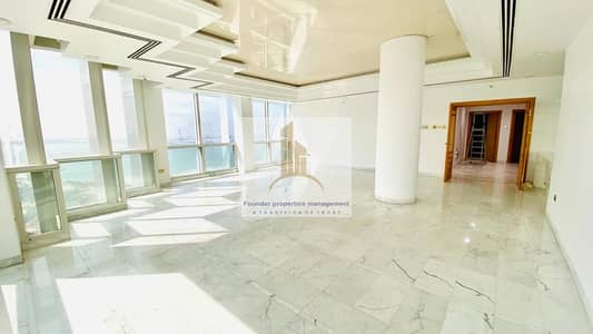 3 Bedroom Flat for Rent in Corniche Area, Abu Dhabi - Panoramic View! Big 3BR+Maids Room I Parking I Facilities I 6 Pays