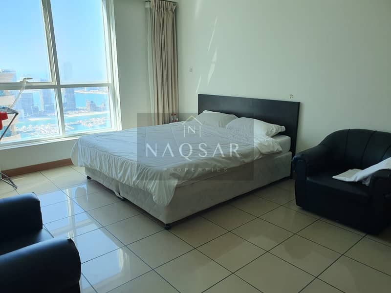 GOLF VIEW ||3Bed ROOM + Maid ROOM || chiller free|| Sami furnished