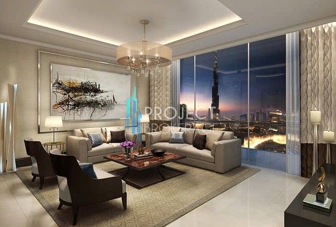 Partial Burj View | High Floor | Luxurious